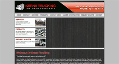 Desktop Screenshot of kernstrucking.com